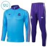 Dječji Real Madrid Sweatshirt Za Trening Četvrt Zip 2025-26 Plava Dječji Real Madrid Sweatshirt Za Trening Četvrt Zip 2025-26 Plava